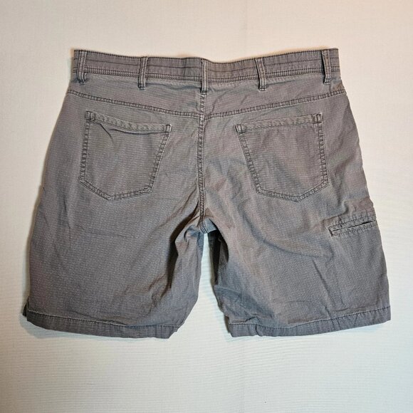 Weatherproof Vintage Shorts Men’s 40 Charcoal Ripstop Stretch Waist Cargo Pocket - Picture 6 of 6